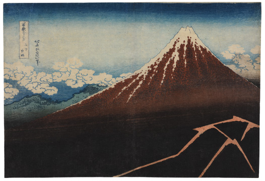 冨嶽三十六景 山下白雨